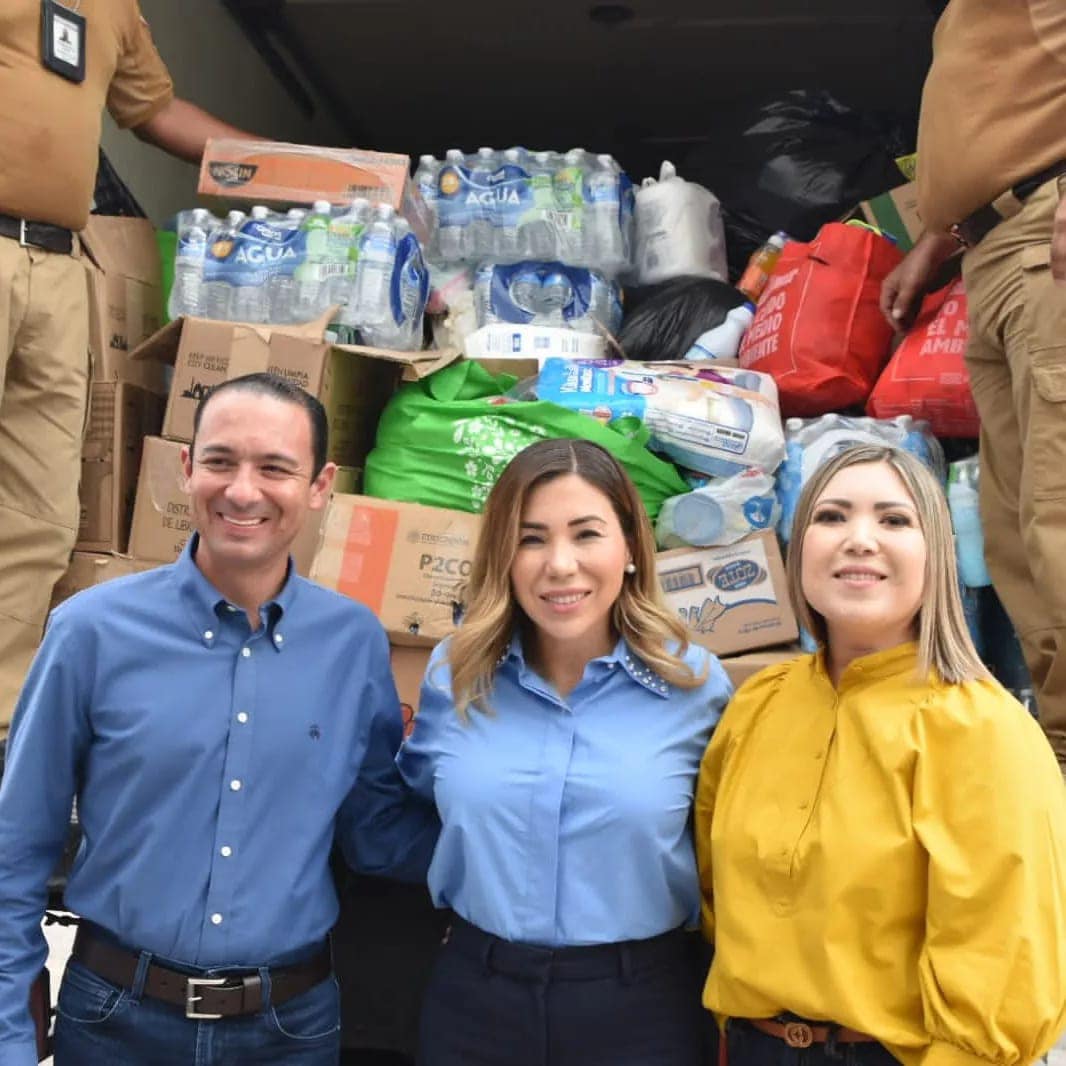 Alcaldesa Recibió Donativos De Acuña En Solidaridad Con Familias Afectadas