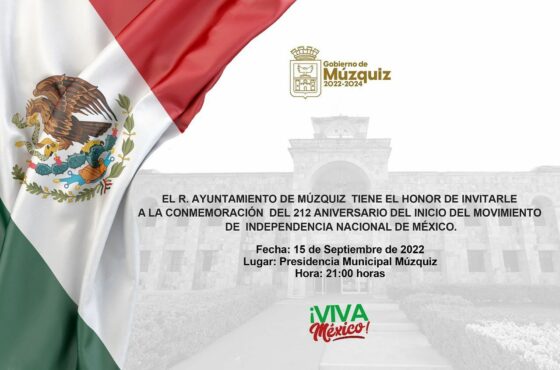 Conmemoración Del 212 Aniversario Del La Independencia de México.