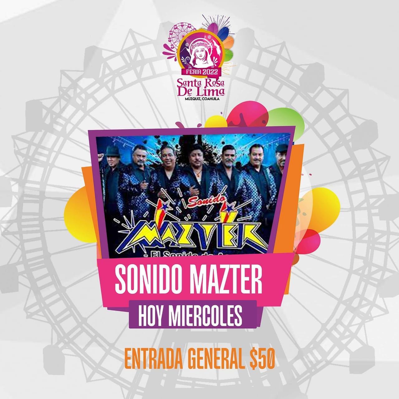 Hoy En Nuestra Feria De Múzquiz, Noche De Comedia, Y La Música Del Sonido Mazter