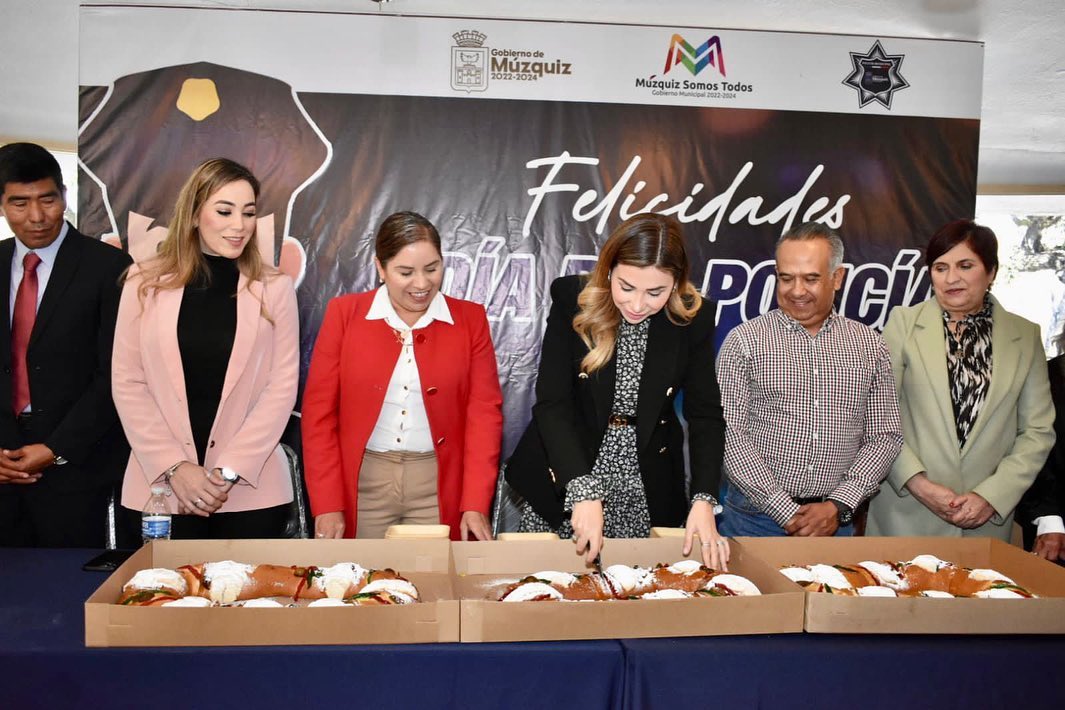 ALCALDESA TANIA FLORES RECONOCE LA DEDICACIÓN Y TRABAJO DE LOS POLICÍAS MUNICIPALES DE MÚZQUIZ.