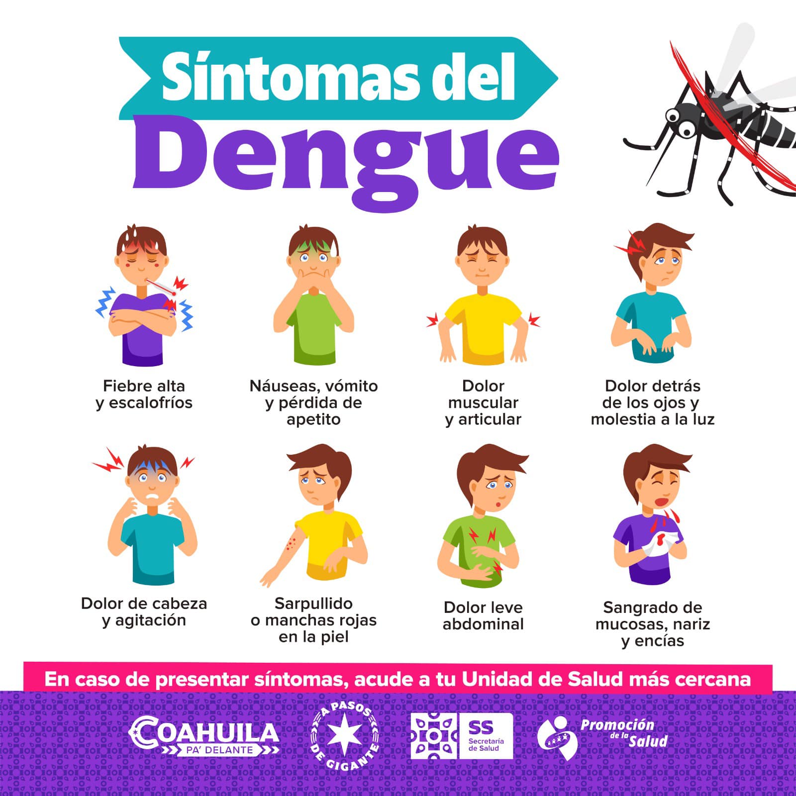 Recomendaciones para la ciudadanía contra el dengue, por parte del municipio y sector salud.